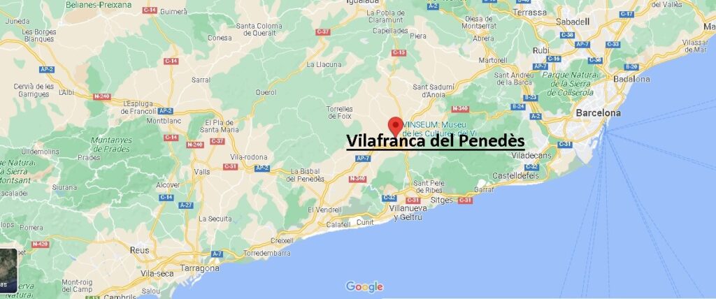 ¿Dónde está Vilafranca del Penedès