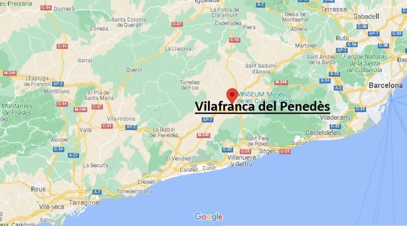 ¿Dónde está Vilafranca del Penedès