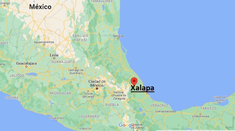 ¿Dónde está Xalapa? Mapa Xalapa