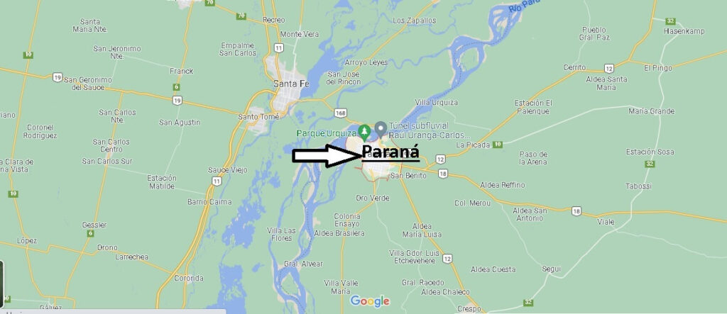 ¿Dónde está ubicada la ciudad de Paraná