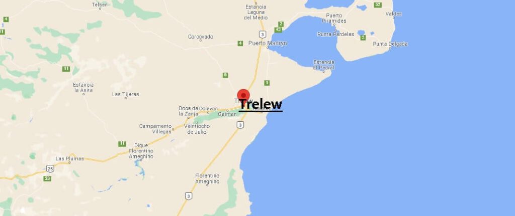 ¿Dónde está ubicada la ciudad de Trelew