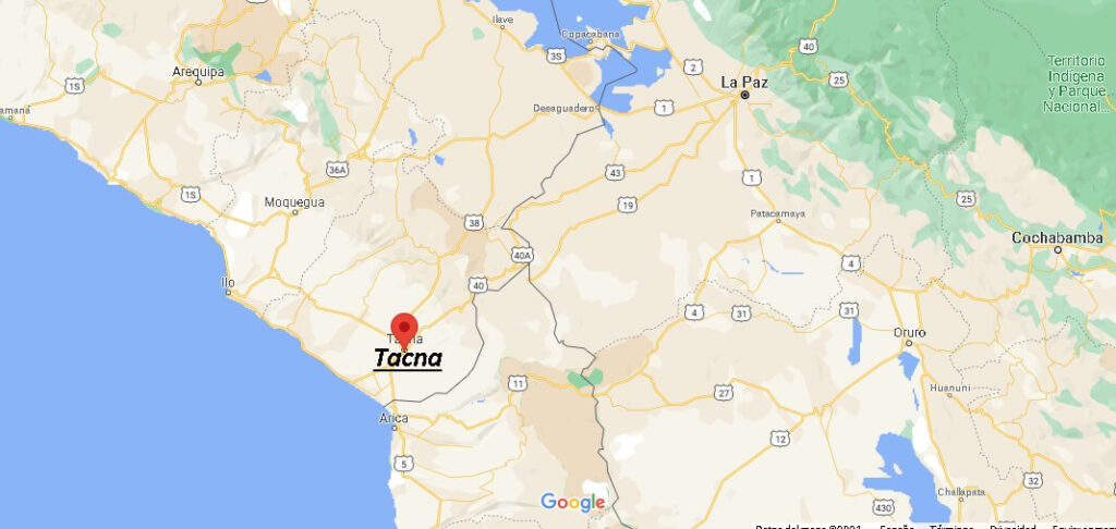 ¿Dónde queda Tacna Peru