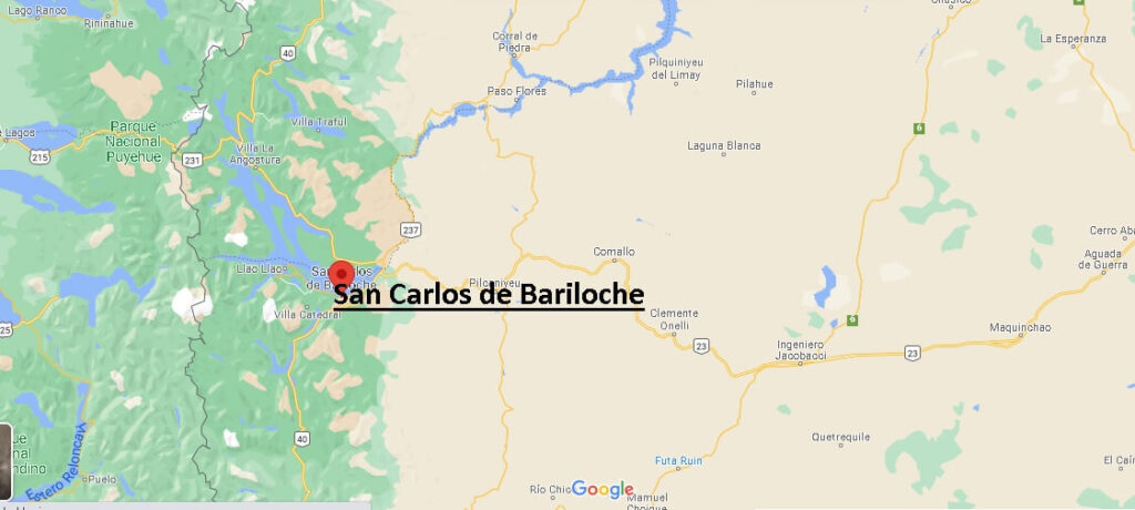 ¿Dónde queda los lagos de Bariloche