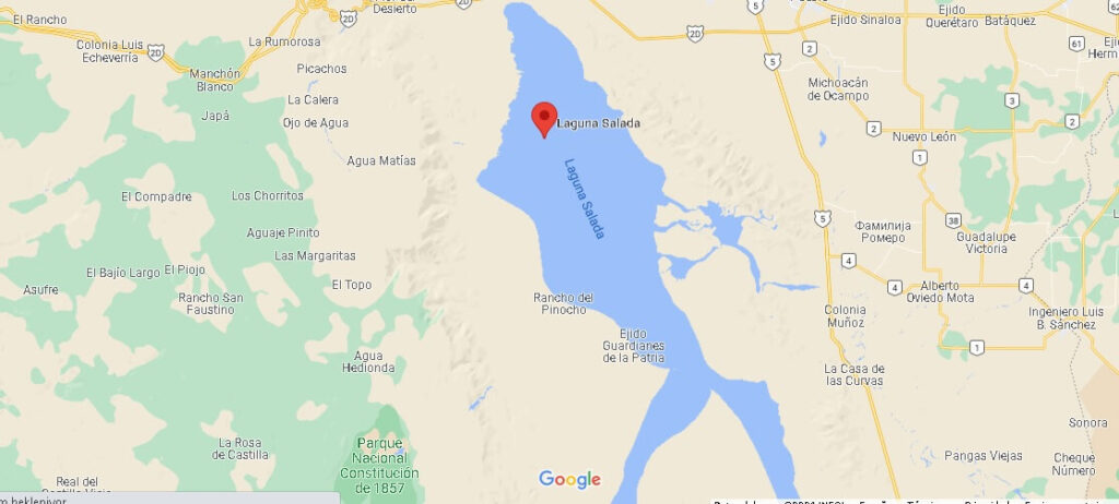 ¿Dónde se encuentra la Laguna Salada (Mexico)