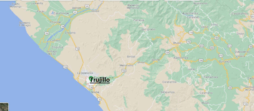 ¿Dónde se encuentra ubicada la ciudad de Trujillo (Perú)