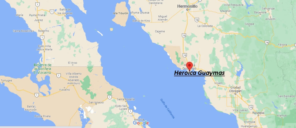 ¿Dónde se localiza Guaymas