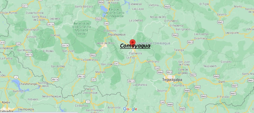 ¿Dónde se localiza el valle de Comayagua