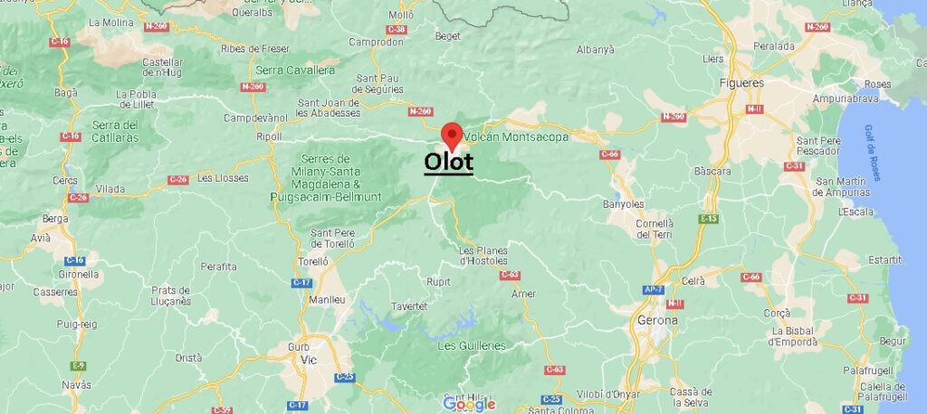 ¿Dónde se sitúa Olot