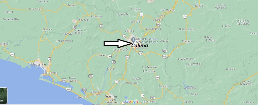 ¿Dónde se ubica el estado de Colima