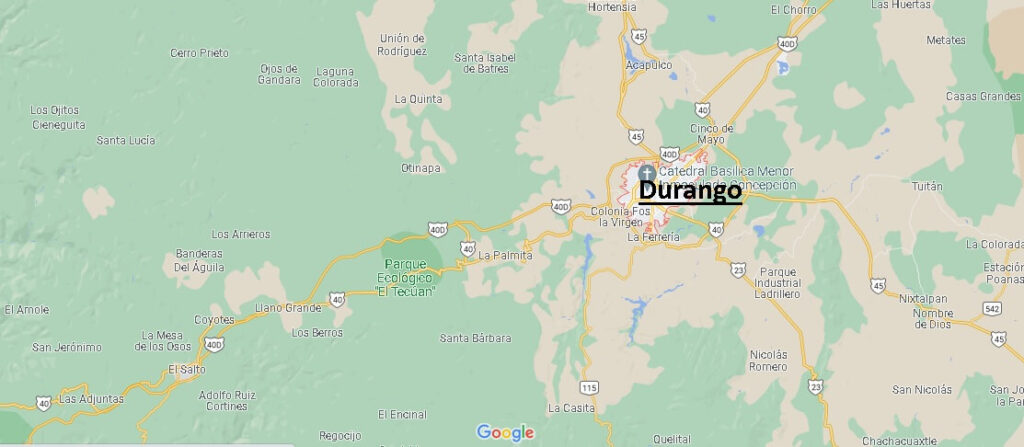 ¿Dónde se ubica el estado de Durango