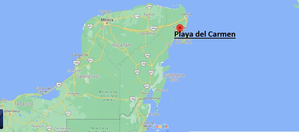¿Dónde se ubica la Playa del Carmen