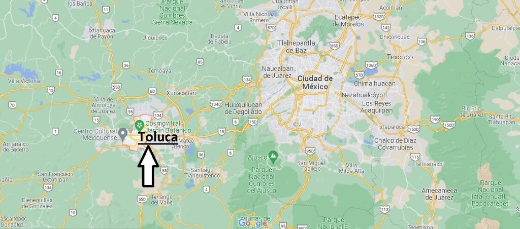 ¿Dónde se ubica la ciudad de Toluca