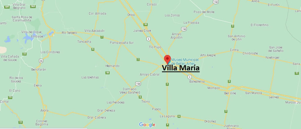 ¿Qué departamento es Villa María
