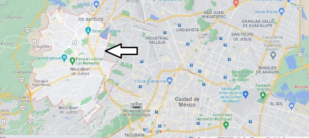 ¿Qué region es Naucalpan de Juárez