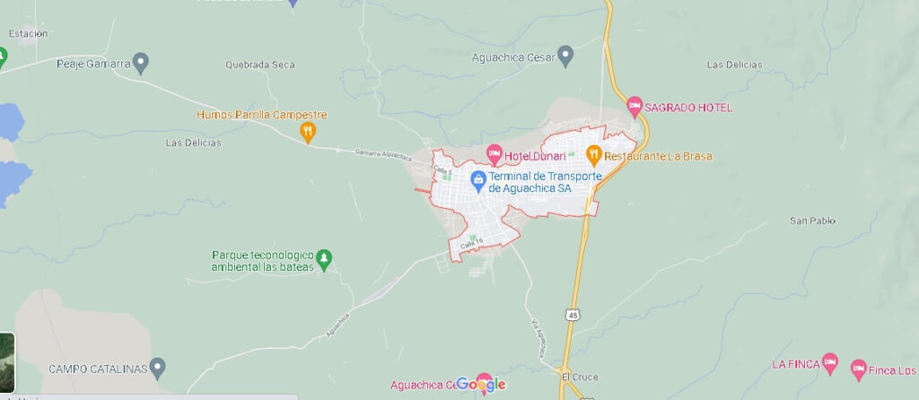 Mapa Aguachica
