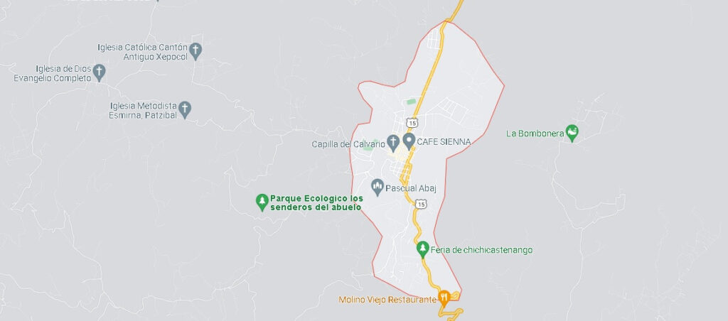 Mapa Chichicastenango