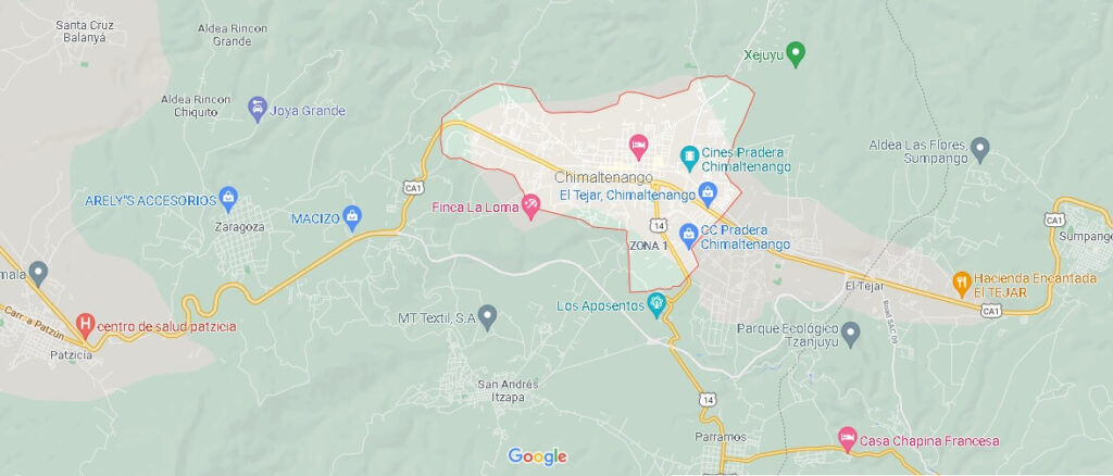 Mapa Chimaltenango