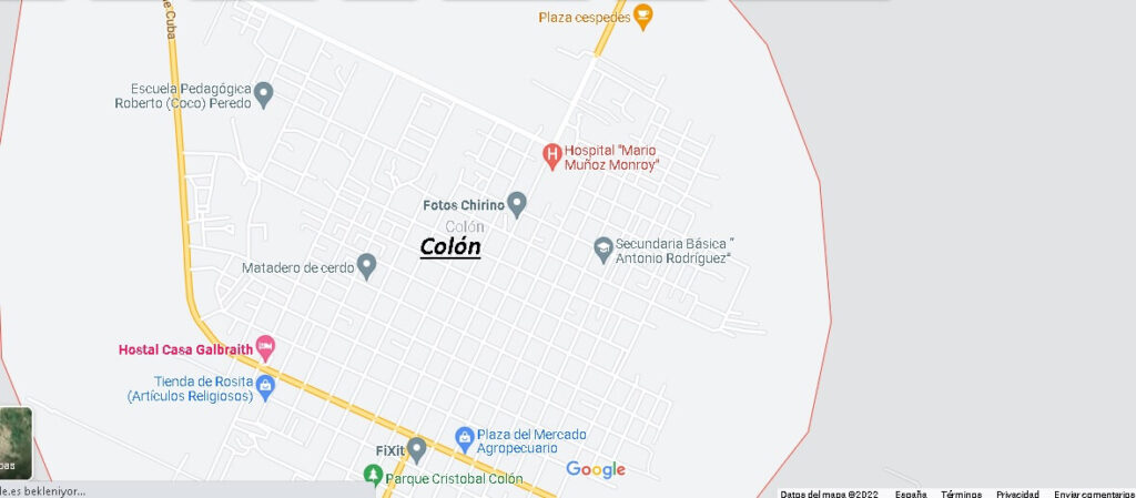 Mapa Colón