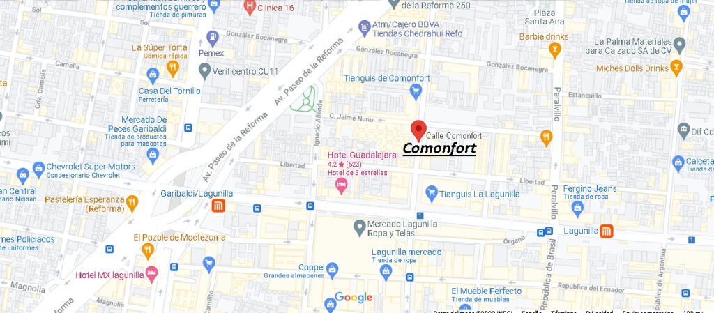 Mapa Comonfort