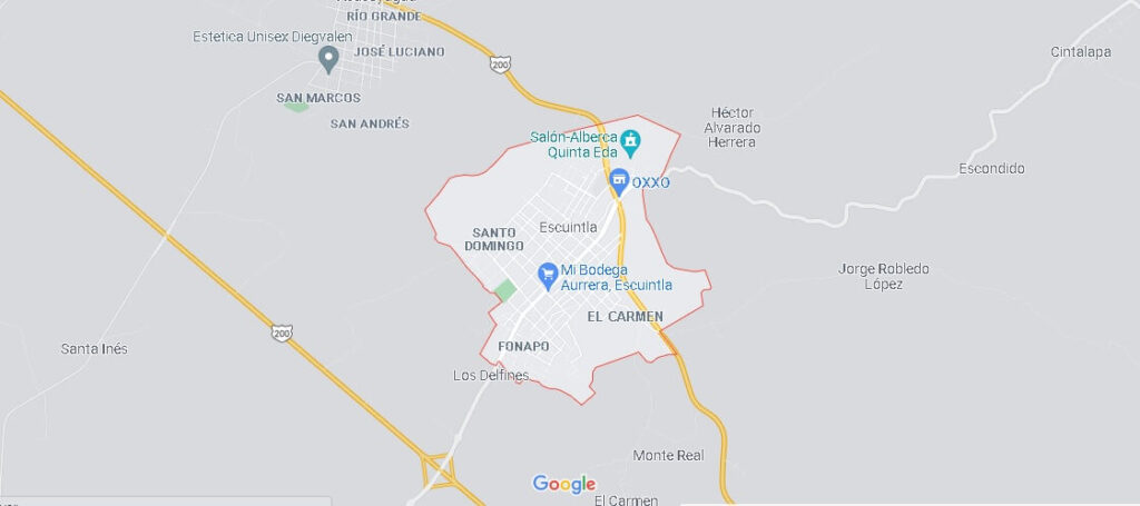 Mapa Escuintla, México