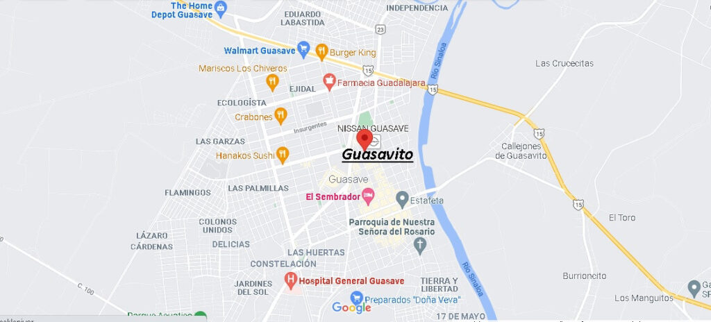 Mapa Guasavito
