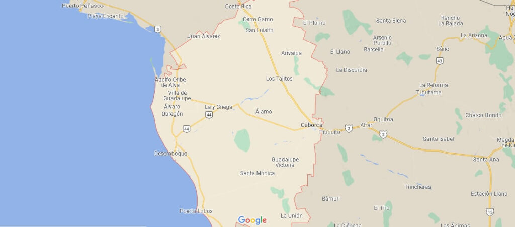 Mapa Heroica Caborca
