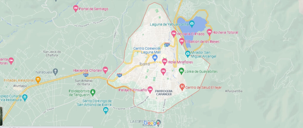 Mapa Ibarra