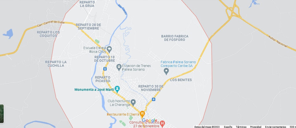 Mapa Palma Soriano