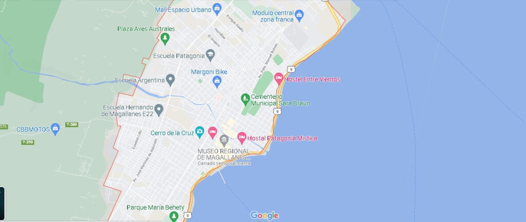 Mapa Punta Arenas