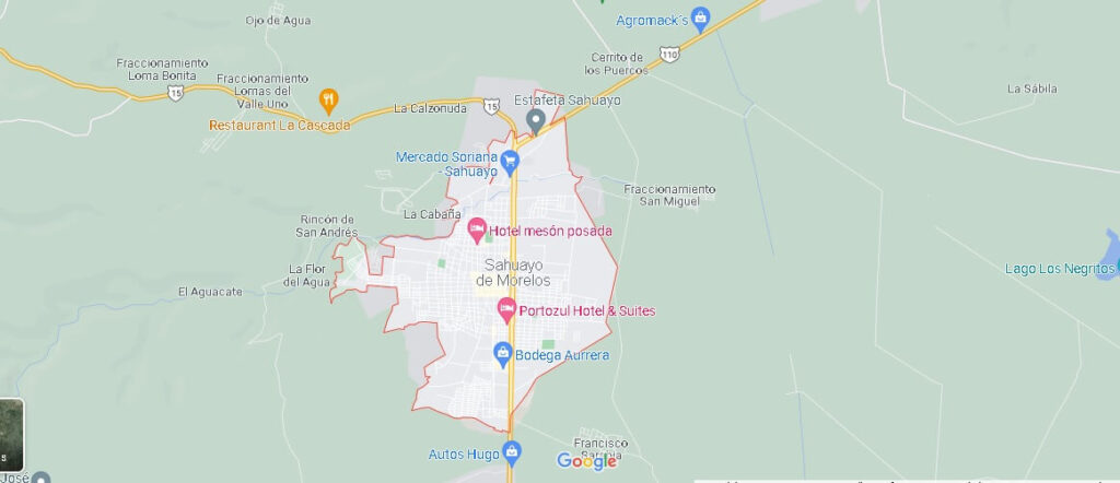 Mapa Sahuayo de Morelos