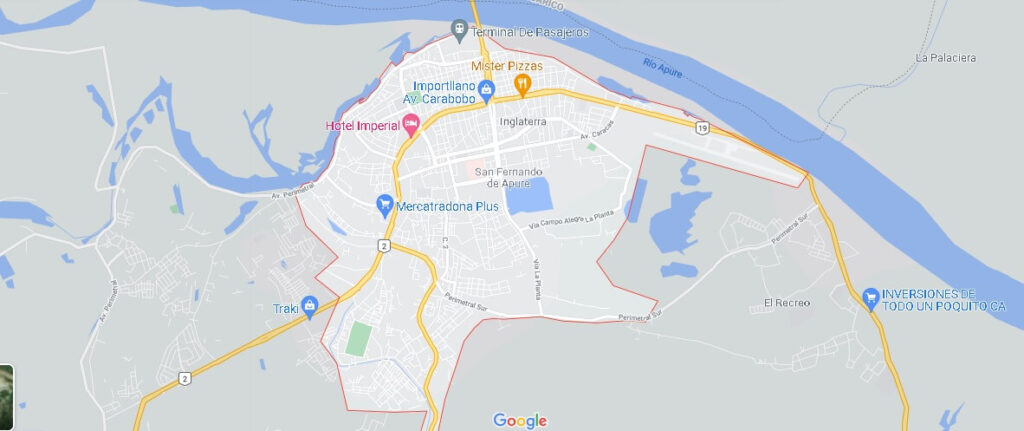 Mapa San Fernando de Apure