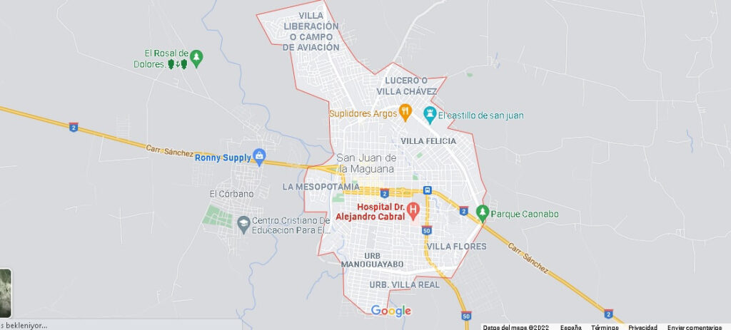 Mapa San Juan de la Maguana