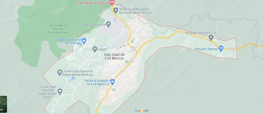 Mapa San Juan de los Morros