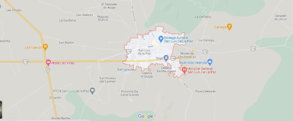 Mapa San Luis de la Paz