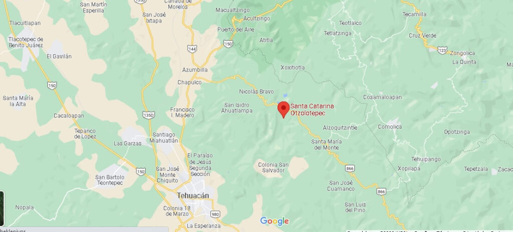 Mapa Santa Catarina Otzolotepec