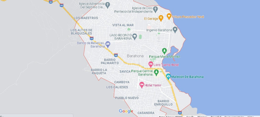 Mapa Santa Cruz de Barahona