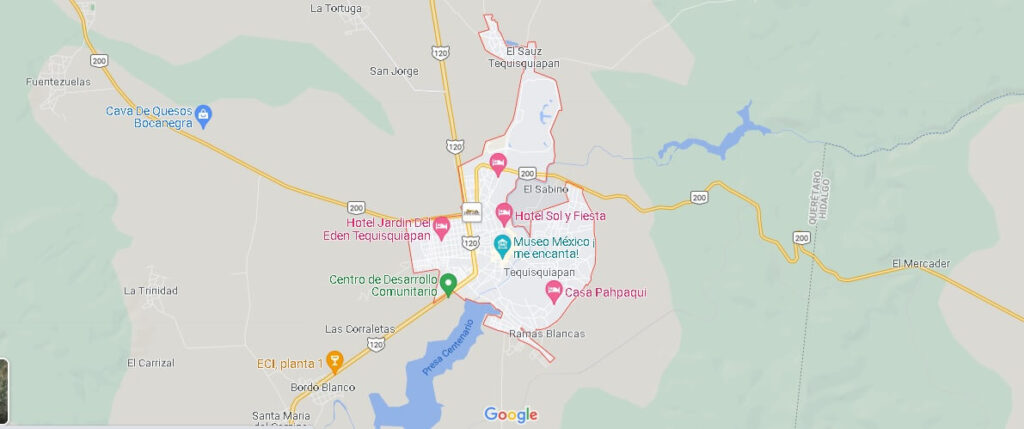 Mapa Tequisquiapan