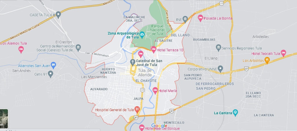 Mapa Tula de Allende