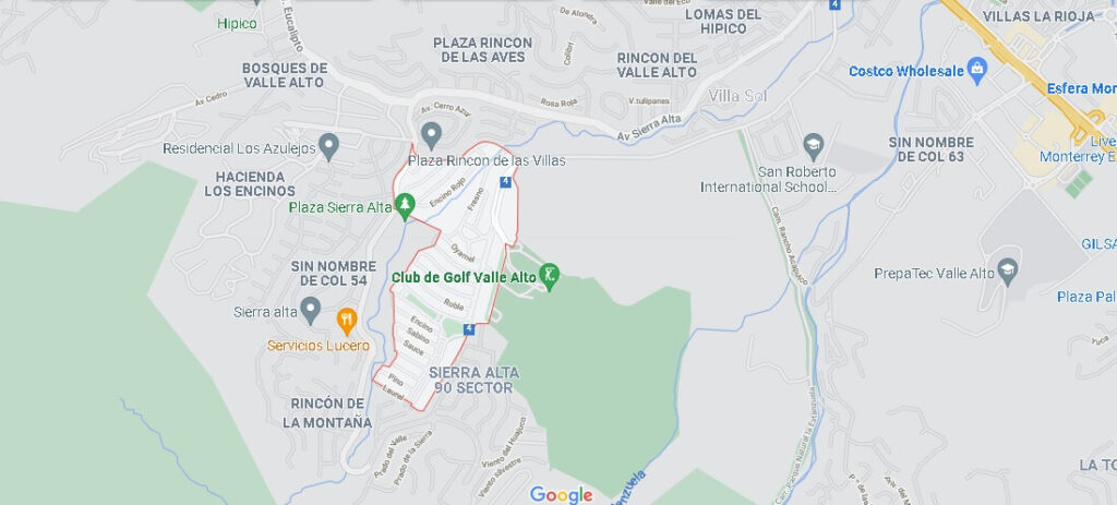 Mapa Valle Alto