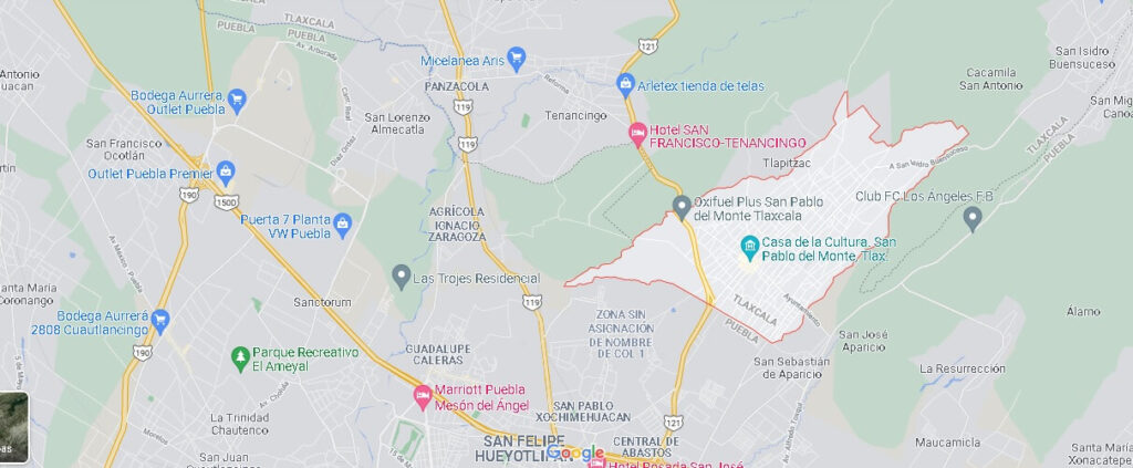 Mapa Villa Vicente Guerrero
