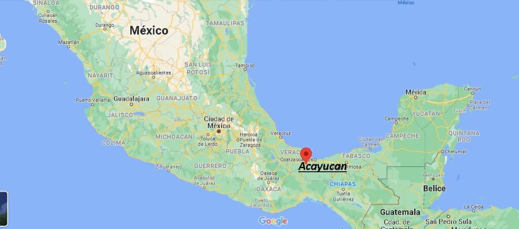 ¿Dónde está Acayucan en Mexico