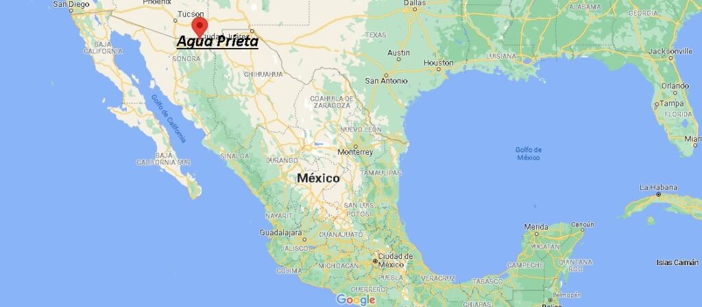 ¿Dónde está Agua Prieta en Mexico