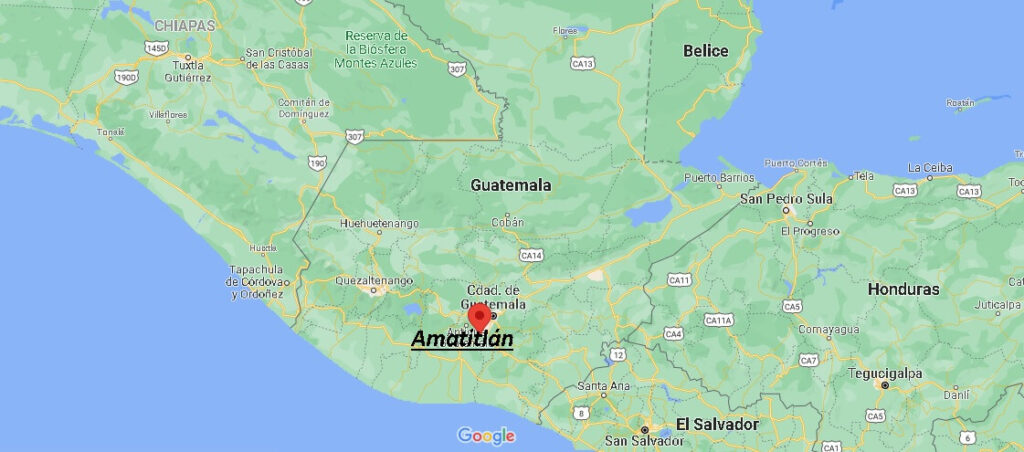 ¿Dónde está Amatitlán, Guatemala