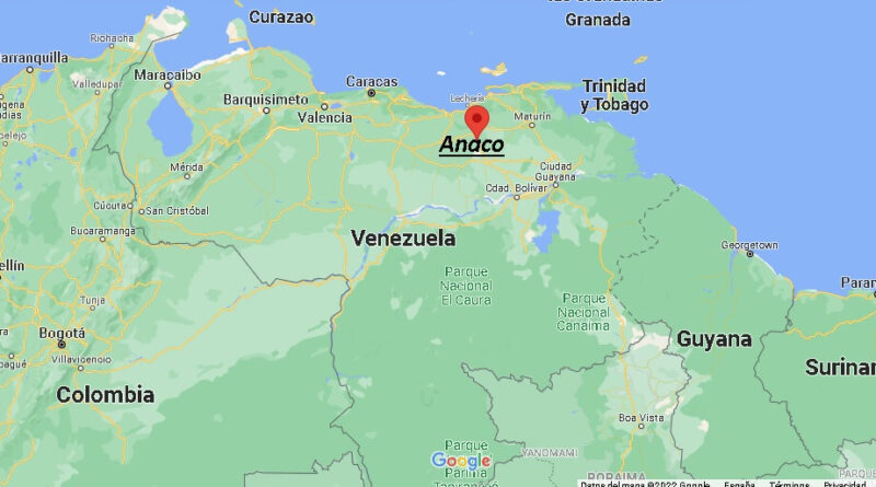 ¿Dónde está Anaco en Venezuela