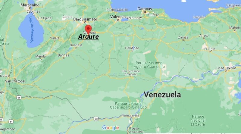 ¿Dónde está Araure Venezuela