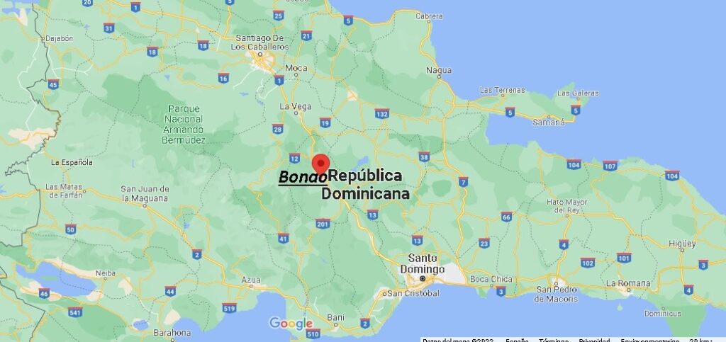 ¿Dónde está Bonao, Dominicana