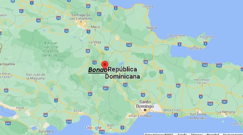 ¿Dónde está Bonao, Dominicana