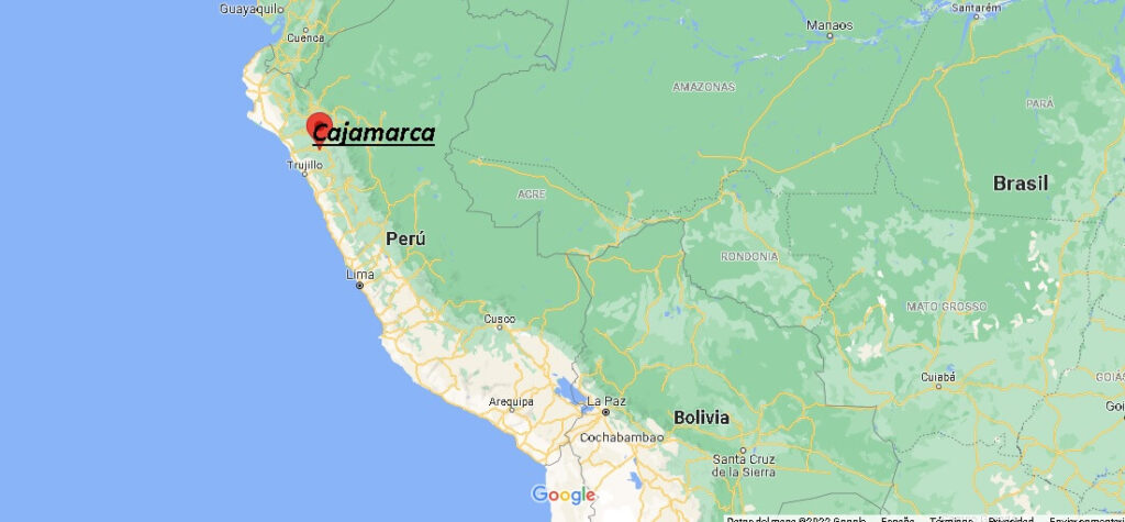 ¿Dónde está Cajamarca en Peru