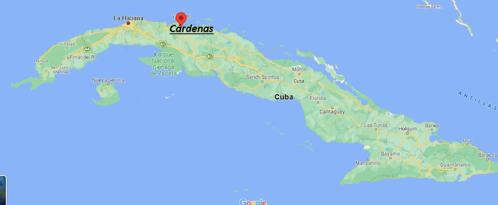 ¿Dónde está Cárdenas en Cuba