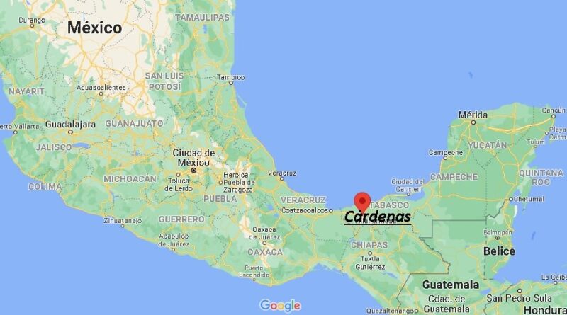 ¿Dónde está Cárdenas en Mexico